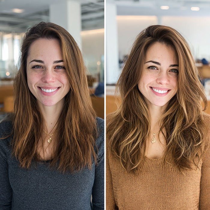 Balayage Hair Color Service Before and After Client Image By Salon Vo Denver