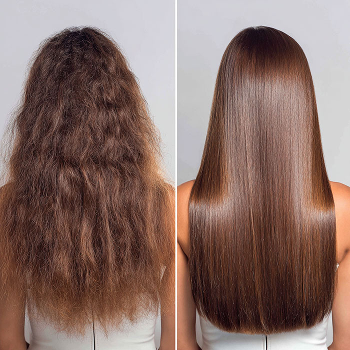 Brazilian Blowout Before and After Service by Salon Vo Denver Colorado