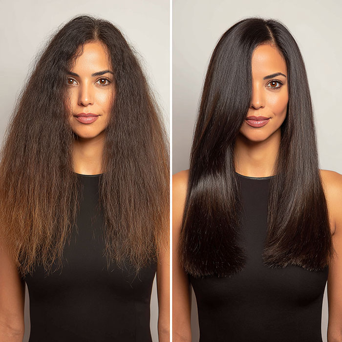 Brazilian Blowout Before and After Service by Salon Vo Denver Colorado