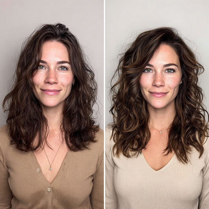 Hair Color & Highlights Before and After Client Image By Salon Vo Denver