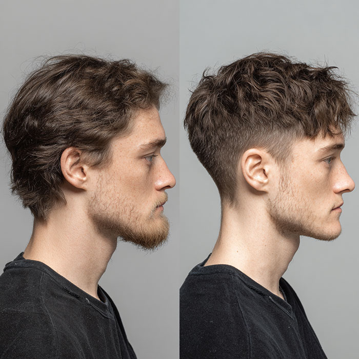 Hair Cut Service Before and After By Salon Vo Denver