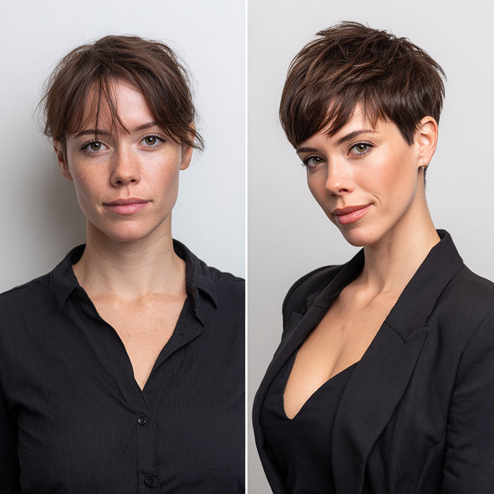 Hair Cut Service Before and After By Salon Vo Denver