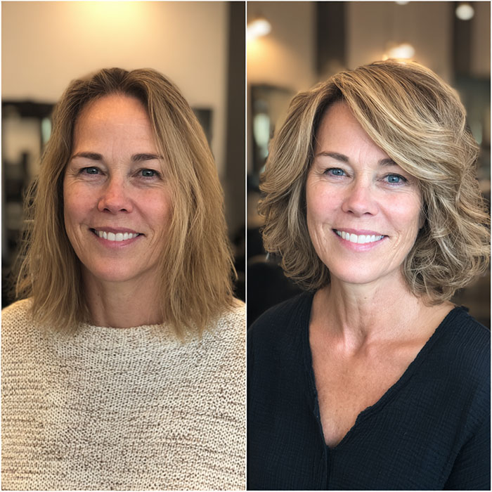Hair Cut Service Before and After By Salon Vo Denver