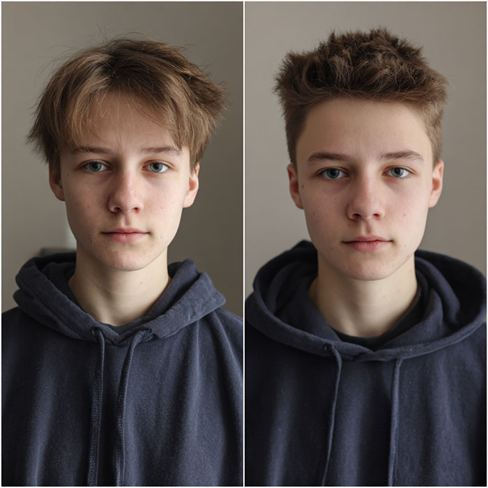 Hair Cut Service Before and After By Salon Vo Denver