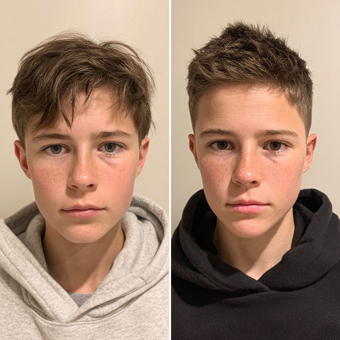 Hair Cut Service Before and After By Salon Vo Denver