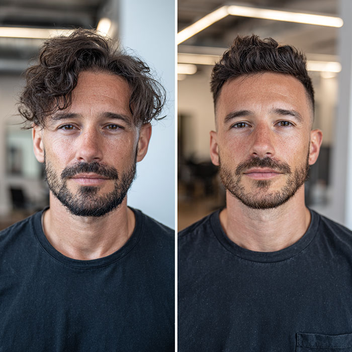 Hair Cut Service Before and After By Salon Vo Denver