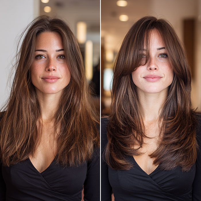 Hair Cut Service Before and After By Salon Vo Denver