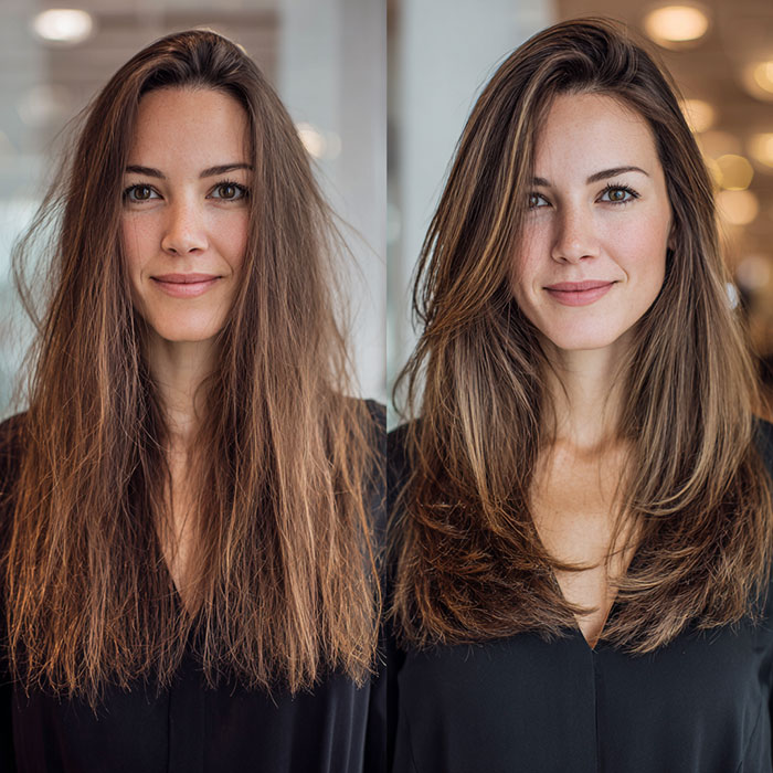 Hair Cut Service Before and After By Salon Vo Denver