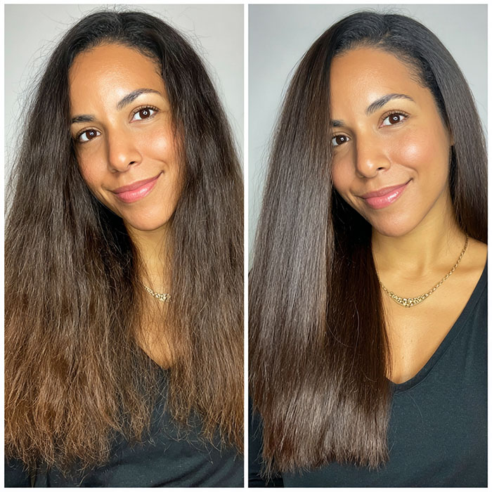 Keratin Treatment Service Before and After Client Image By Salon Vo Denver