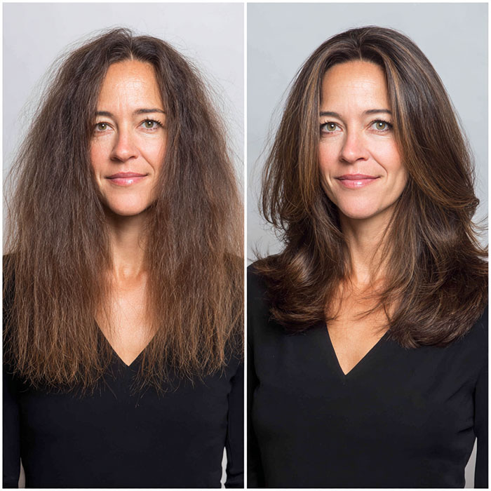Keratin Treatment Service Before and After Client Image By Salon Vo Denver