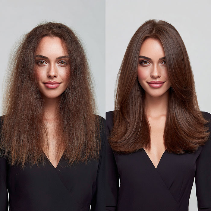 Keratin Treatment Service Before and After Client Image By Salon Vo Denver